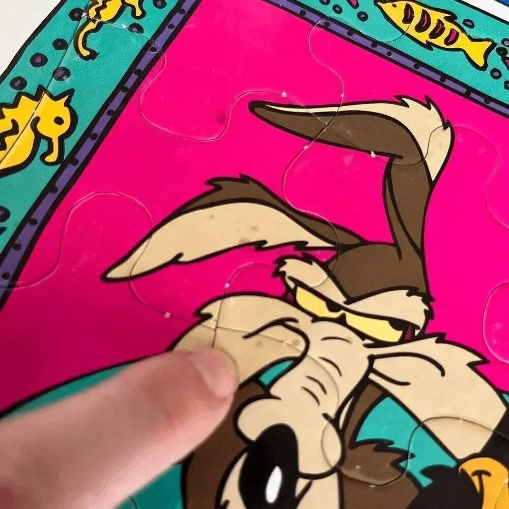 VTG 1994 Looney Tunes Frame Tray Puzzle Bugs Bunny Daffy Wile E. Coyote